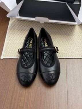 Chanel Black Mary Janes